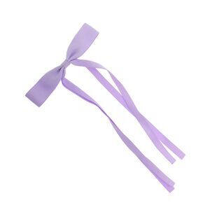 Fashion Double Bow Hair Clips Purple